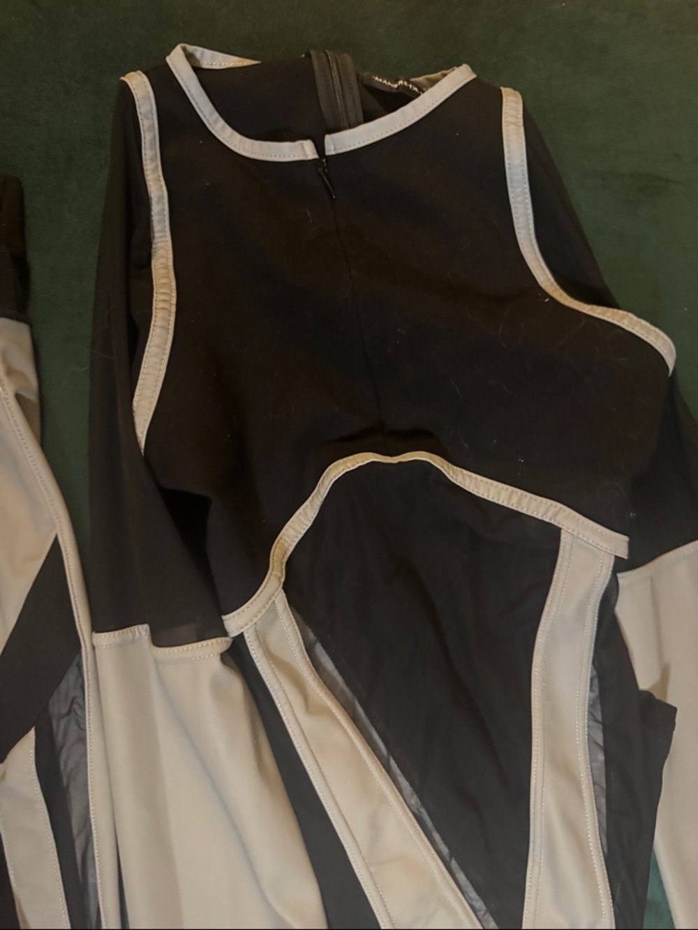 Black & Light Gray Colorblock Women's Jumpsuit and Pants Set - Picture 3 of 7